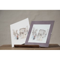 Repr. con marcoclip- Valencia: La plaza de la Virgen - AcuaVal1301m · ARTE1301