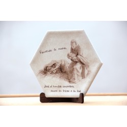 Azulejo- Recostada la Madre... · AZU3107 · ARTE3107