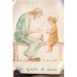 Azulejo - San José Carpintero · Solo queda el amor -AZU3103 · ARTE3103