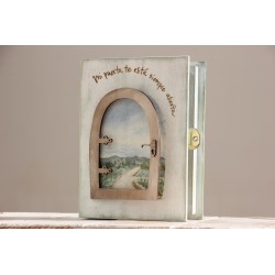 Libro: Mi puerta está completamente abierta (madera) · FCO-l07 · ARTE4023