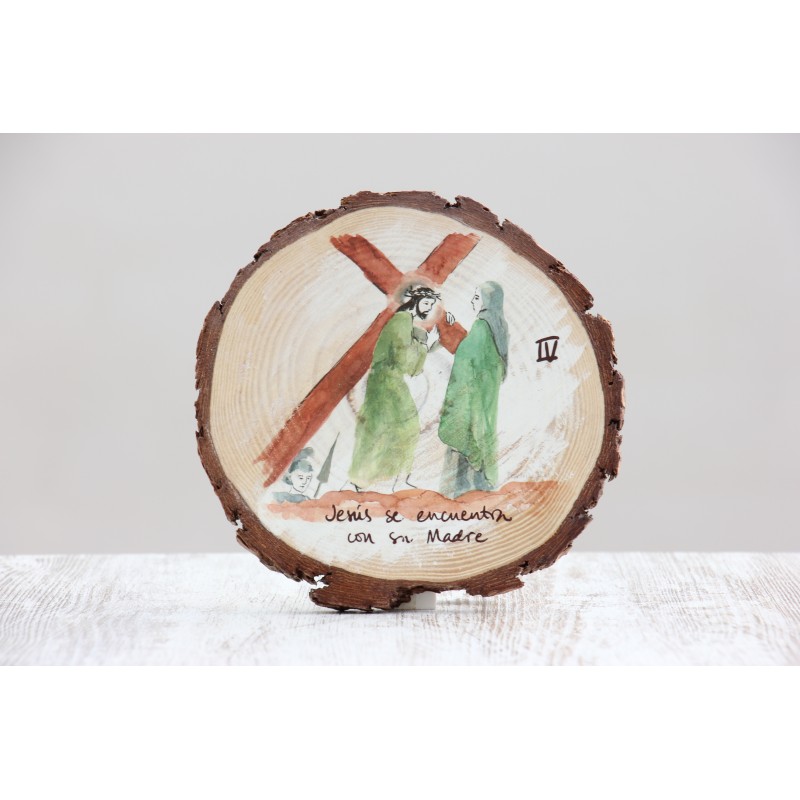Icono Via Crucis 4ª ESTACIÓN · Jesús se encuentra con su Madre ICO-VIA04 · ARTE7101