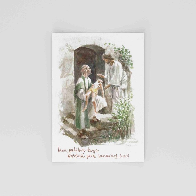 Tarjeta: Una palabra tuya bastará para sanarnos · TAR-020 · ARTE8003