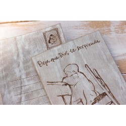 Tarjeta Postal de Madera Deja que Dios te sorprenda · TAR-026 · ARTE8019