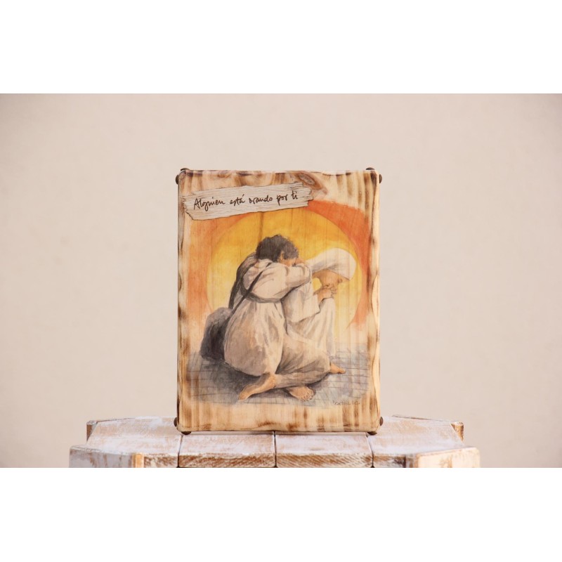 Madera Peregrino orado · Alguien está orando por ti · MAD002 · ARTE2802