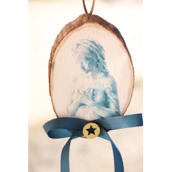 Icono Bella Pastora con lazo azul · ICO2129 · ARTE2129