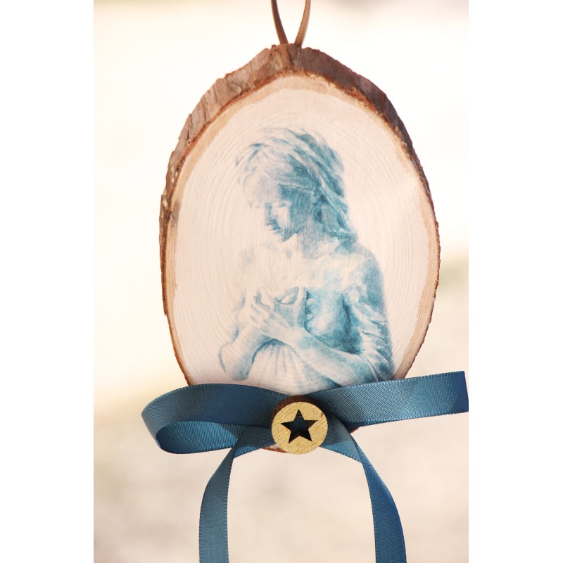 Icono Bella Pastora con lazo azul · ICO2129 · ARTE2129