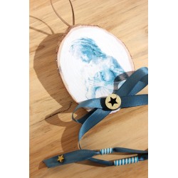 Icono Bella Pastora con lazo azul · ICO2129 · ARTE2129