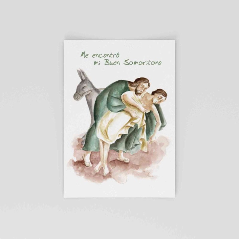 Tarjeta: Me encontró mi Buen Samaritano · TAR-035 · ARTE8028