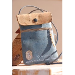 Bolso móvil de corcho. Bella Pastora. ARTESANO. BOL-mov-AZU · REG201