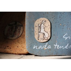 Bolso móvil de corcho. Bella Pastora. ARTESANO. BOL-mov-AZU · REG201