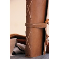 Funda cuaderno de cuero. ARTESANO. Tres libretas intercambiables. CuAr-01-MAR · ARTE10400