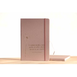 307-PALABRAS TIERNAS. A5 encuadernado con goma kraft marrón-rosa. PAL-211-ALM · PAP307