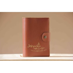 Funda de breviario grabada: Jesucristo mi inseparable vivir (marrón). ARTESANO. BRE001 · ARTE10200