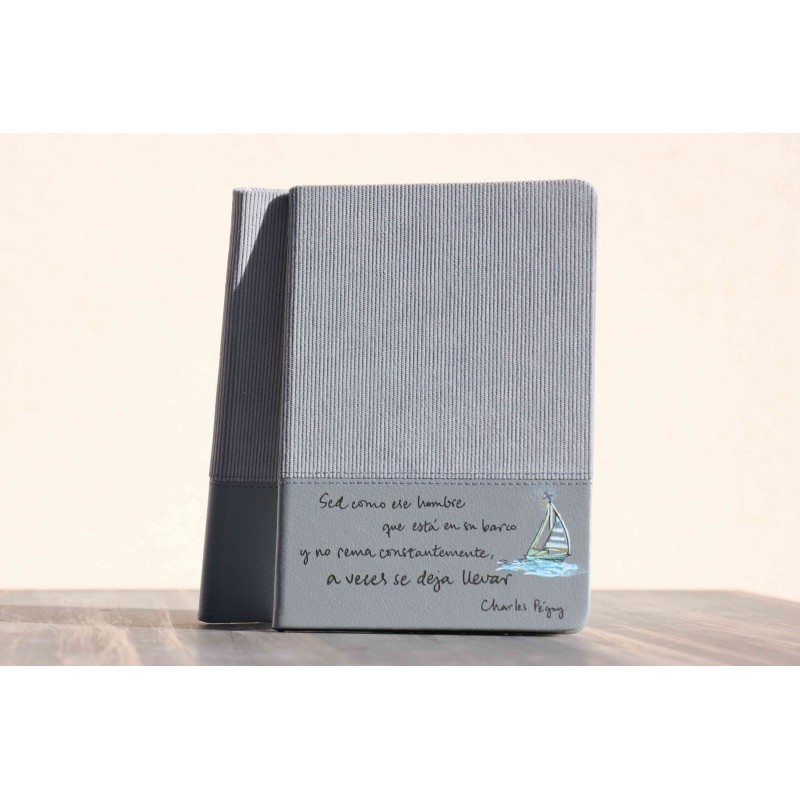 33-SED COMO ESE HOMBRE QUE ESTÁ EN SU BARCO.... A5. PINTADO A MANO. BAR-604-GRI-pin · PAP33