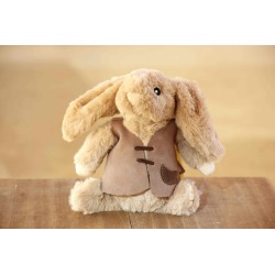 Conejito marrón con chaleco 23 cm Pel09 · NENU309