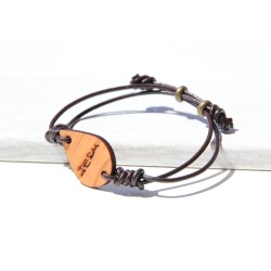 Pulsera gota 102 marrón. Iesu. Mod0102marr