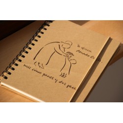 103-MULTIPLICACIÓN PANES. A5 espiral kraft con elástico natural. MUL-204 · PAP103