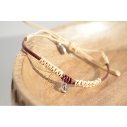 Pul. Cuero y macrame simbolo 1518