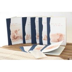 405-PADRE NUESTRO. Danos hoy nuestro pan de cada día. ACUARELA A5 kraft finito con marcapáginas. PAD