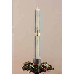 Cirio Ancla 9*90. PINTADO A MANO. CiP001-9