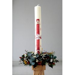 Cirio Pelícano 9*90. PINTADO A MANO. CiP002-9