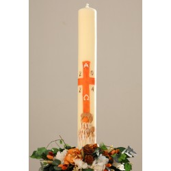 Cirio Cierva 7*70. PINTADO A MANO. CiP003-7