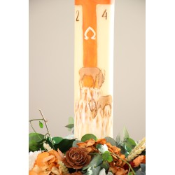 Cirio Cierva 9*90. PINTADO A MANO. CiP003-9