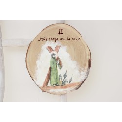 II ESTACIÓN con nombre. Jesús carga con la cruz. VIA-2T