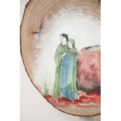 XIV ESTACIÓN con nombre. Jesús es colocado en el sepulcro. VIA-14T