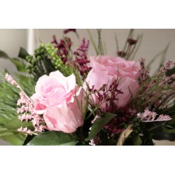 Maran de rosas y hiedra - rosa. FL006rs