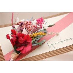 TARJETA FLOR Lo que se da con amor no se pierde. QTj030 · FLOR3010