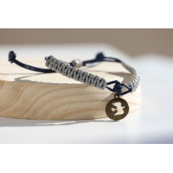 Pul. Cuero y macrame simbolo 1521