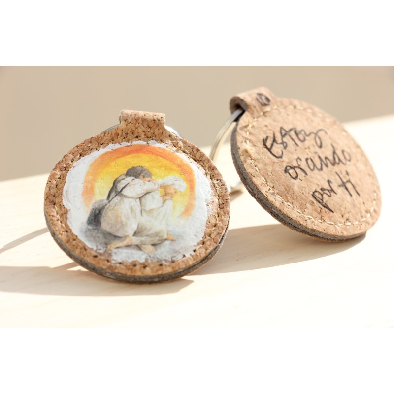 llavero peregrino transfer 878. Estoy orando por ti. Mod0878