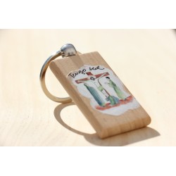 Llavero Tengo sed transfer madera 880