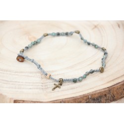 Brazalete piedra verde 1414