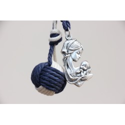 Llavero bola azul 893