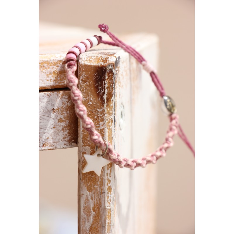 Macrame rosa redondo 1547