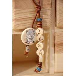 Cuelga mochila Elefante pintado a mano Mod0795