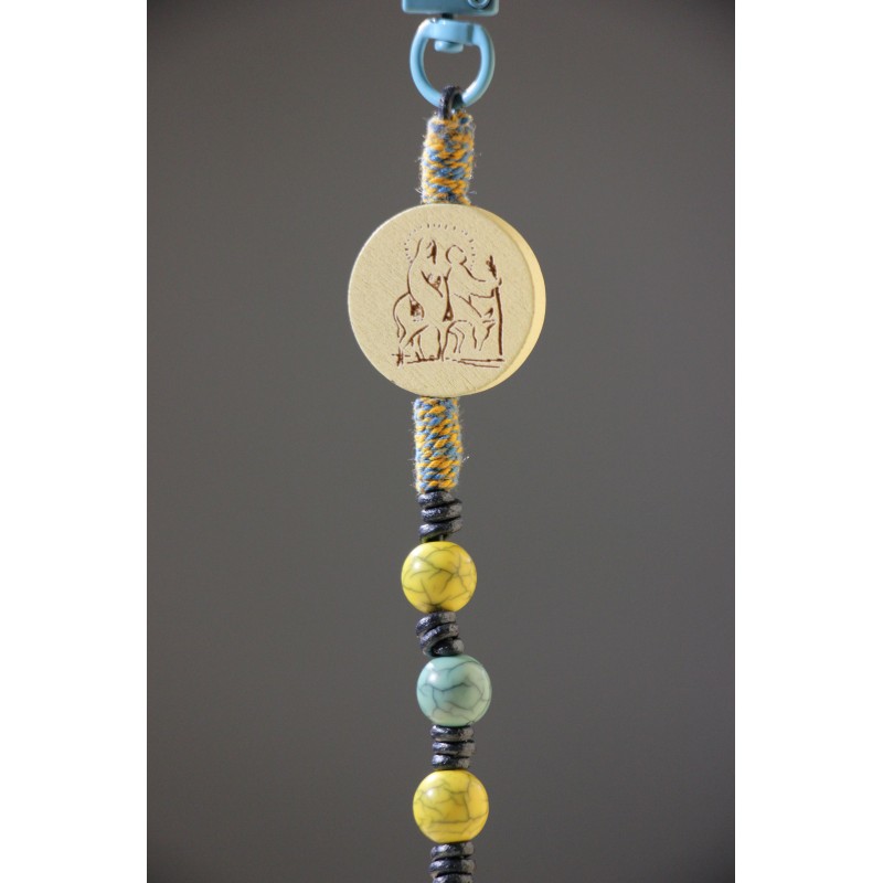 Llavero Huida a Egipto azul 0789