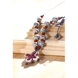 Colgante piedra azul-granate 1315