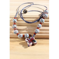 Colgante piedra azul-granate 1315