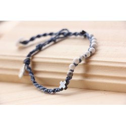 Pulsera decenario piedra blanca 1615