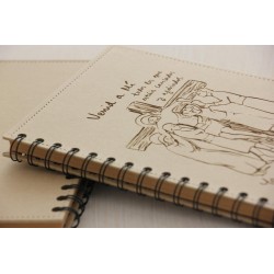 606-CRUZ DE CUATRO. A5 espiral hojas recicladas kraft natural. CUA-210-NAT · PAP606