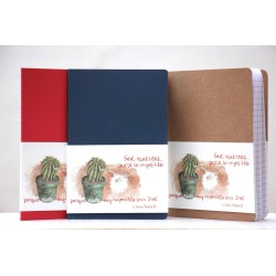 313-SED REALISTAS, PEDID LO IMPOSIBLE ACUARELA A5 kraft cosido- finito-Azul - REA-506-AZU · PAP313