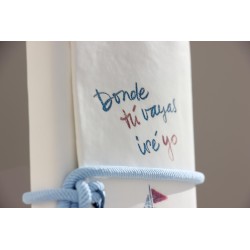 17-DONDE TU VAYAS YO IRÉ. Cuaderno corcho A6 funda ecopiel impresa. VAY-156 · PAP17