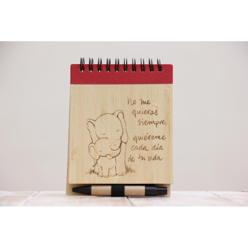 NO ME QUIERAS SIEMPRE... Bambú vertical boli 10x13cm. Colores. ELE-108 · PAP7003