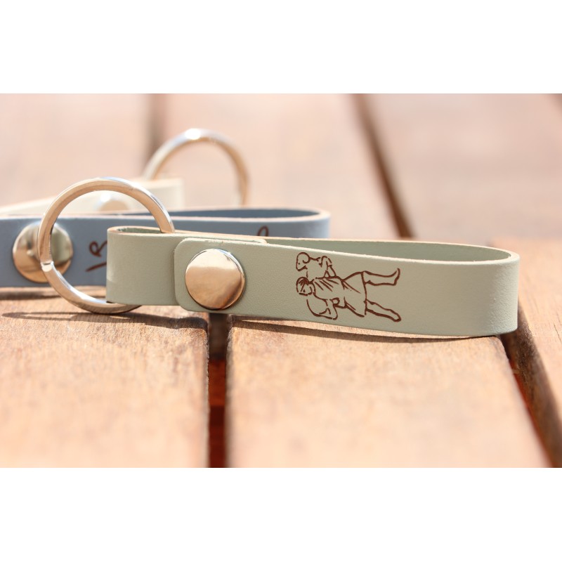 EL BUEN PASTOR. VV-Llavero Snap Urban-Sage. El Señor es mi pastor, nada temo. Mod2405