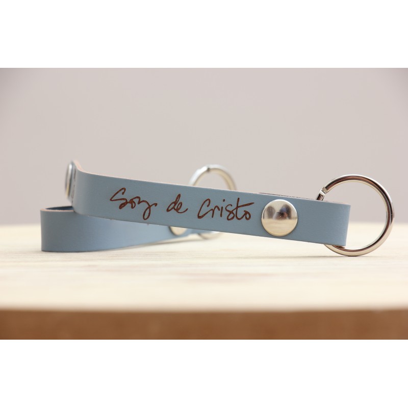 EL PEZ. VV-Llavero Snap Urban-Tempest Azul. Soy de Cristo. Mod2403