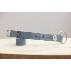 EL PEZ. VV-Llavero Snap Urban-Tempest Azul. Soy de Cristo. Mod2403