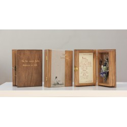 Libro flores: Getsemaní -GET-l07 (Peq madera) · ARTE4021p